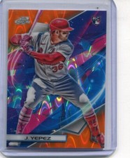 2022 Topps Cosmic Chrome - JUAN YEPEZ - Orange Galactic Refractor Rookie #d/25