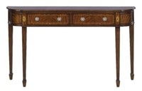 Casa Padrino Luxus Jugendstil Mahagoni Konsole Braun 130 X 30 X H. 78 Cm Barock