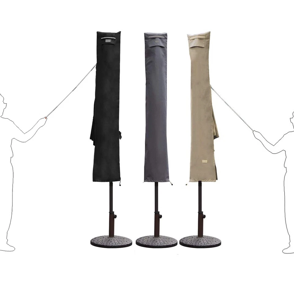 3m Sonnenschirm Schutzhülle Wasserdicht mit Reißverschluss Haube aus 600D Oxford