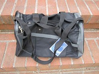 Gemline Duffle Sport Bag Black Grey Expandable 19l X 10.75h X 9.5w Sty. 4514 Gemline Duffle Sport Bag Black Grey Expandable 19l X 10.75h X 9.5w Sty. 4514