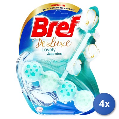 4x Bref Brettchen Wc Solid 4 Bälle Deluxe Jasmine Hergestellt IN Deutschland