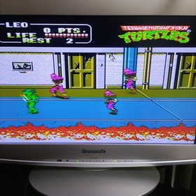 Teenage Mutant Ninja Turtles Nintendo Famicom Game Cartridge NTSC-J Cleaned