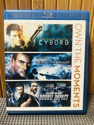 Cyborg-Death Warrant-Double Impact (Blu-ray 2012) Van Damme 3 Films-Free Ship