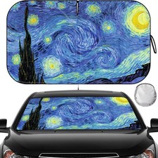 Foldable Reflective Windshield Sun Shade Blocks UV Rays, Keeps Car Interior Cool