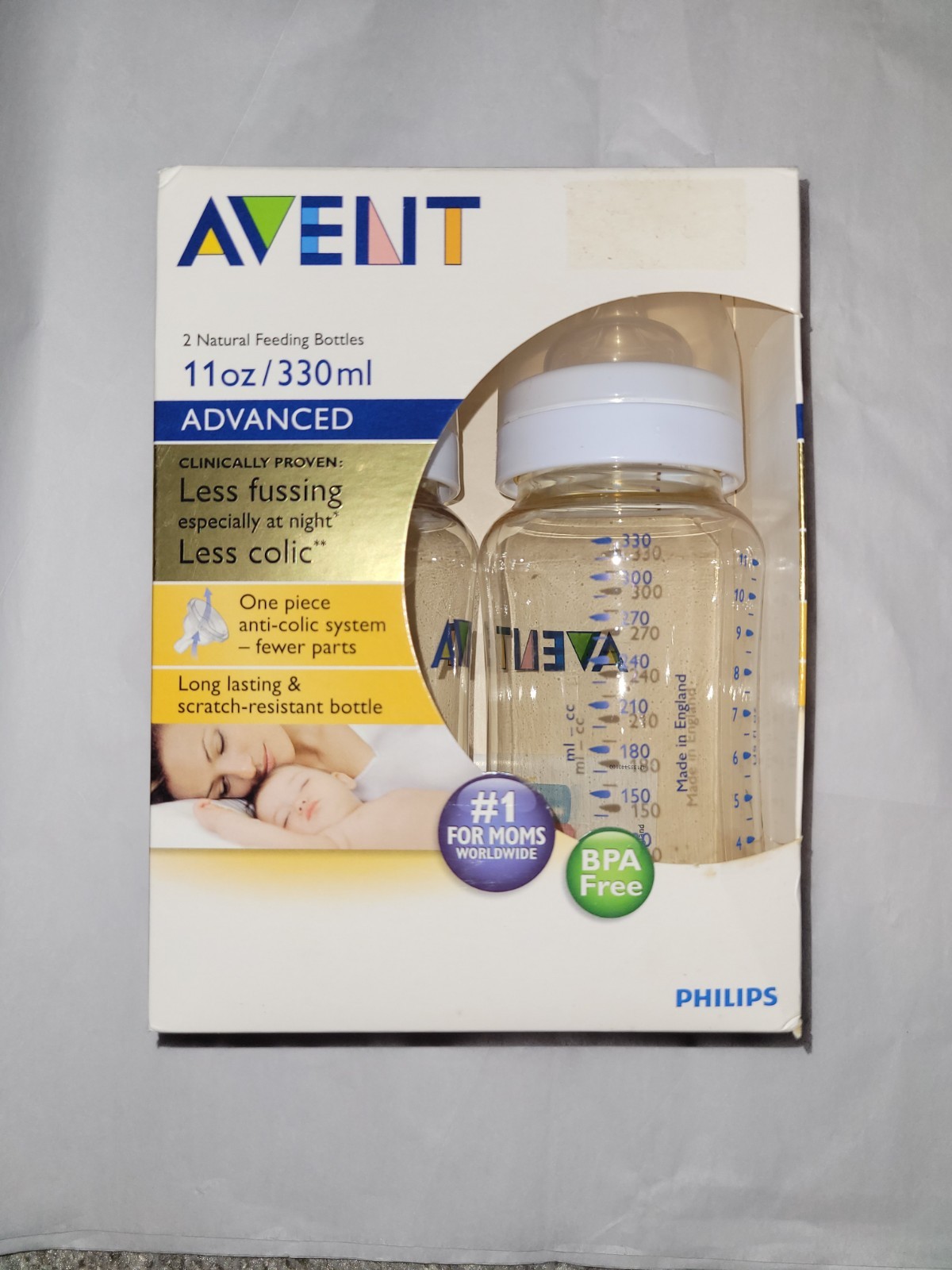 *set Of 2 *11 Oz. *3m+ *clear New