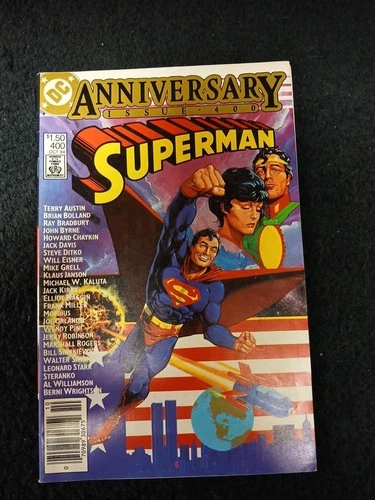 1984 DC COMICS ANNIVERSARY ISSUE #400 SUPERMAN VF- VINTAGE NEWSTAND