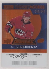2021 Credentials 2020-21 Debut Ticket Access Orange /149 Steven Lorentz #70 1hs9