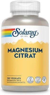 Magnesiumcitrat 400mg   Solaray Vegane Magnesium Kapseln