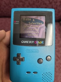 Nintendo Game Boy Color Teal CGB-001 1996 Authentic Tested W/Diva Game Starz