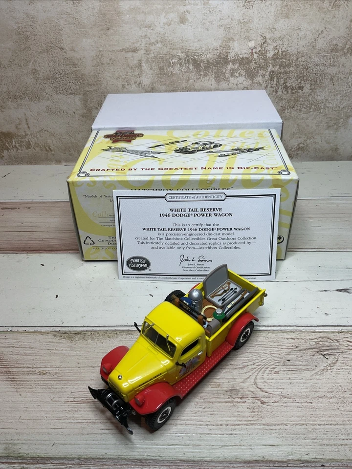 Matchbox YYM38051 White Tail Reserve 1946 Dodge Power Truck, Box, certificate - Image 2 of 4