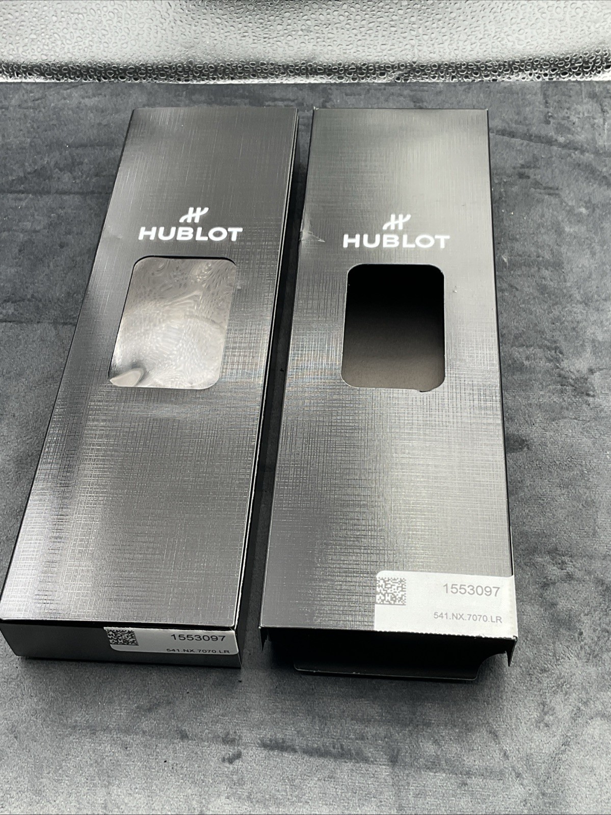 Hublot Shipping Box - Black Cardboard - For Watch Collectors Service Box