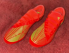 Adidas Mens Predator Edge.3 FG Soccer Cleats Sz 11 D, Solar Red  Green, GW0994