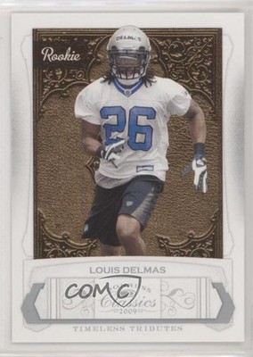2009 Donruss Classics Timeless Tributes Silver 47/100 Louis Delmas Rookie RC z6b