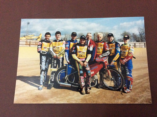 1990's NEWPORT WASPS SPEEDWAY TEAM PHOTO ( GOOD CONDITION )