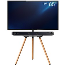 VIVO Caballete Artístico 43" a 65" Pantalla Estudio TV Trípode Soporte de Piso con Estante