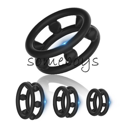 Man Silicone Semen Lock Ring Delay Ejaculation High Elasticity Time Lasting Ring