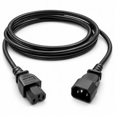 PDU Server Power Cord IEC320 C14 to IEC320 C15 - 1/2/3/4/5/6/7/8/10/15 ft