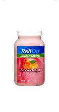 ReliOn GLUCOSE 50 CHEWABLE TABLETS TABS FRUIT PUNCH GLUTEN .Exp:02/26