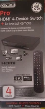 General Electric Pro HDMI 4 Device Switch + Universal Remote Control
