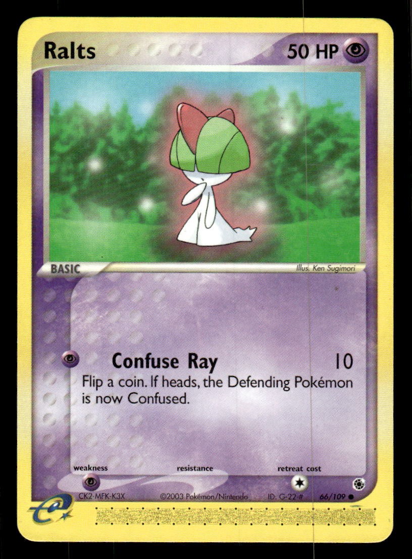 Pokemon TCG EX Ruby and Sapphire #66/109 Ralts NM