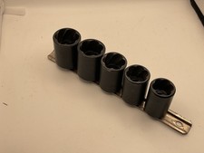 Blue Point Ttwy321a 5pc 12 Shallow Twist Impact Turbo Socket Set 34 - 1