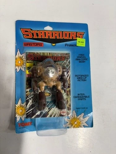 TOMY STARRIORS VINTAGE CRANK WASTORS PROTECTORS 1984 MOC SEALED