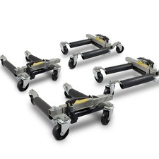 Rangierroller Rangierhilfe Wagenheber hydraulisch 680kg KFZ Silber 4x Bituxx