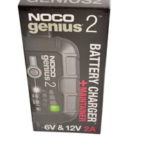 NOCO GENIUS2 6V/12V 2A Smart Battery Charger, Trickle Charger and Maintainer NEW