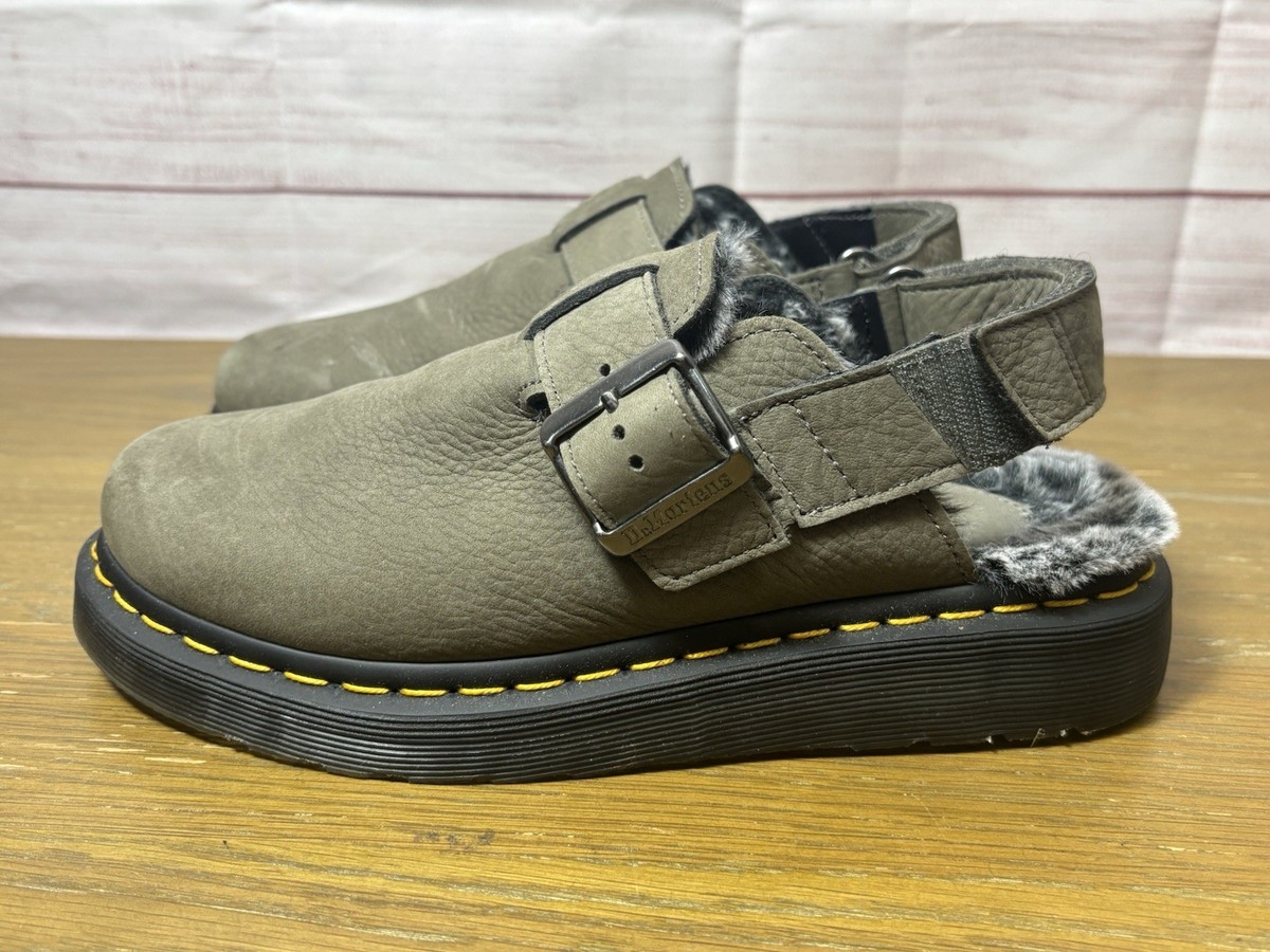 Dr.Martens Jorge II FL - Nickel Grey Women's Size 7 Leather Shoes