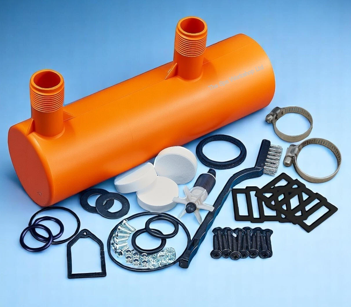 AirJet Pump Descaler + Impeller + Heater Seals for SaluSpa Lay-Z-Spa - Fix Leaks