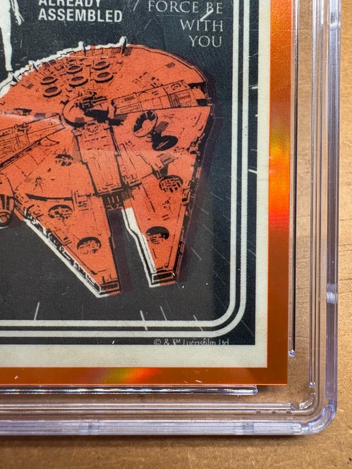 2021 Star Wars Galaxy V-1 Millennium Falcon Orange Refractor /25 CGC 9 Mint - Image 4 of 4