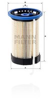 Mann-Filter PU 8014 Kraftstofffilter FüR Audi, Cupra, Ford, Seat, Skoda, VW