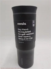 Owala 24oz Stainless Steel Straw Tumbler - Black READ DESCRIPTION!!!