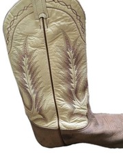 Vintage Tony Lama 9814 Sunset Ombre Stitch Cowboy Boots Made in USA Women’s 7.5
