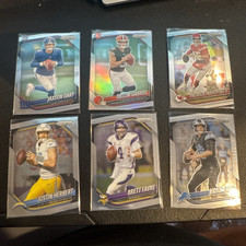 Panini Prizm NFL Trading Card Lot 34 Cards Rookie Mahomes Herbert Favre