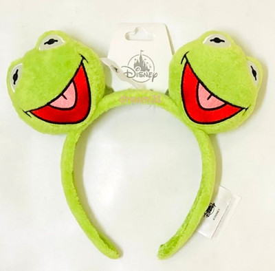 BNWT Disney The Muppets Kermit the Frog Plush Mickey Mouse Ears Headband