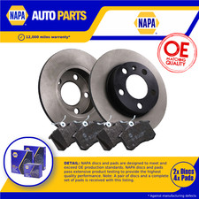 2x Solid Brake Discs and Pads fits SKODA KAMIQ NW4 1.0 Rear 2019 on 230mm Set