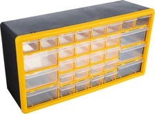 30-Drawer Plastic Small Parts Organizer - Desktop or Wall Storage Drawers Crafts
