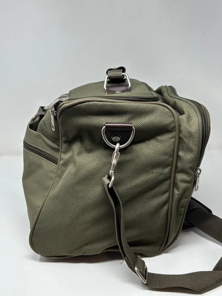 Винтажная спортивная сумка American Tourister 14 x 10 x 7 дюймов ручная кладь зеленая Z2 - Изображение 2 из 4