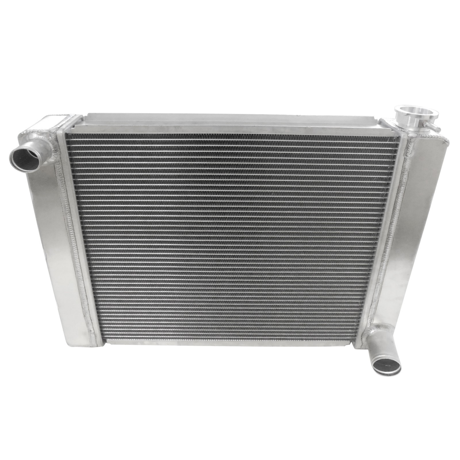 Single Sided Radiator Universal Alum Radiator Chevy single pass w/ mounting holes overall 23 ...