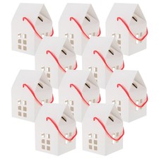 15Pcs Party Gift Box Paper Candy Boxes Handheld House Shaped