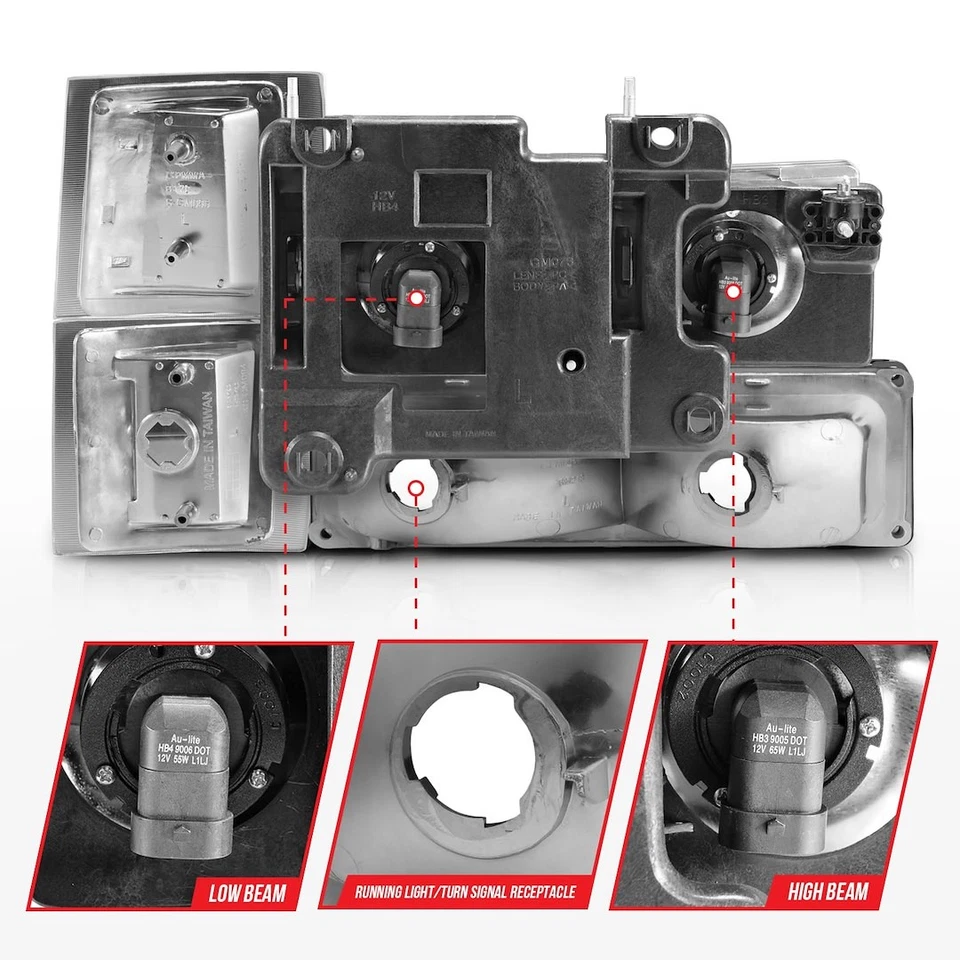 ANZO USA 111506 Crystal HEADLIGHT ASSEMBLY Foto 4 de 4