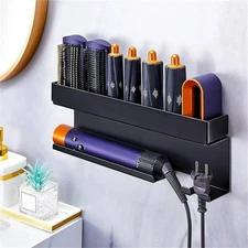 Dryer Holder Wall Mounted Hair Straightener Holder, Dryer And Curling Iron...