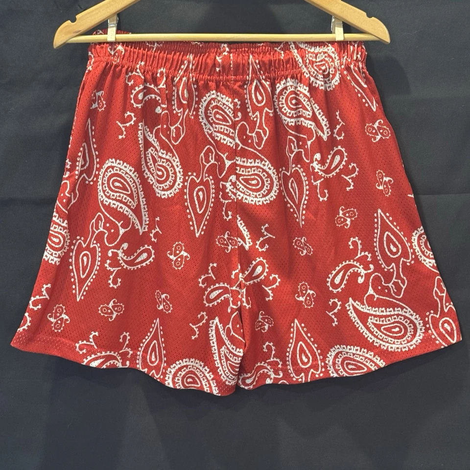 Шорты Eric Emanuel EE Basic красные бандана пейсли | XL | сделано в Нью-Йорке | редкие - Изображение 2 из 4