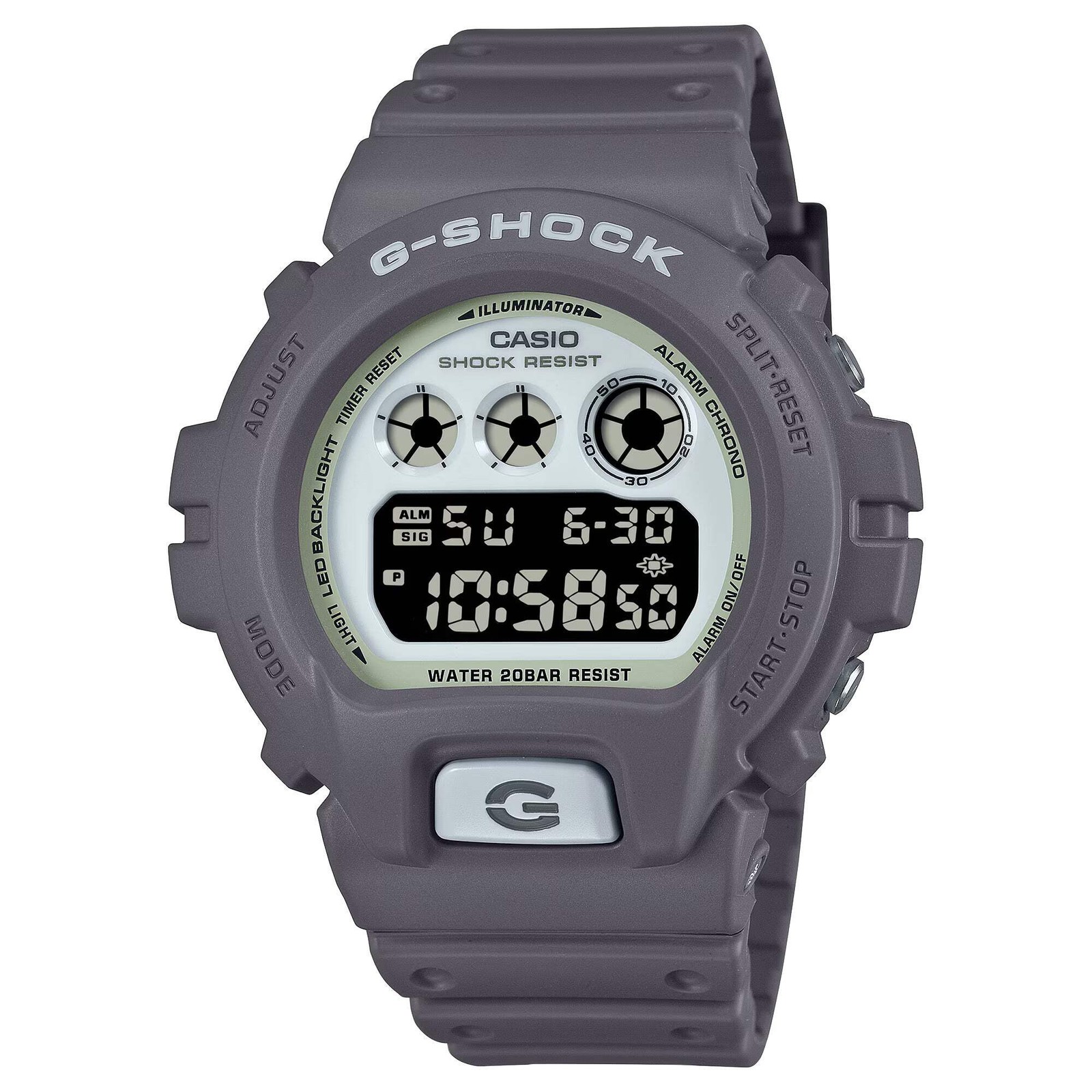 CASIO G-SHOCK DW-6900HD-8 HIDDEN GLOW DIGITAL WATCH