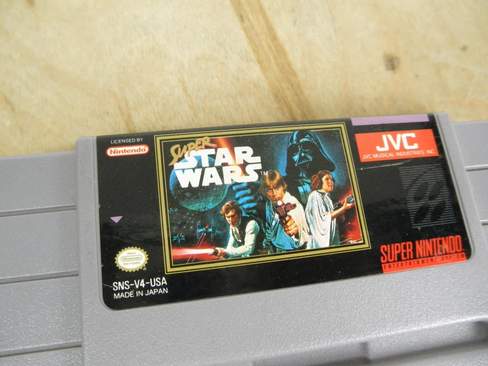 Super Star Wars Super Nintendo SNES Game Cartridge JVC Made in Japan SNS-V4-USA - Image 2 of 4
