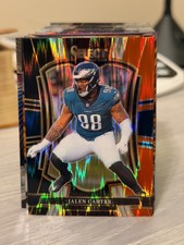 2025 Panini Select - Premiere Level Jalen Carter #191 Black & Red Shock Prizm