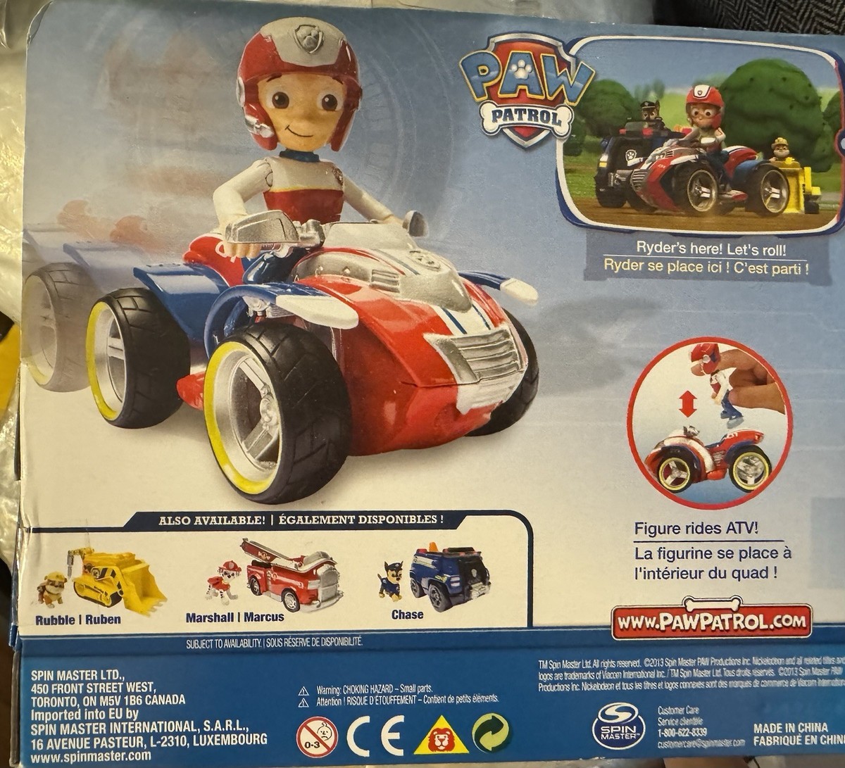 Paw Patrol Rescue Ryder's ATV Figure & Vehicle - Nickelodeon Spin