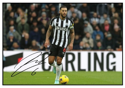 12001. Jamaal Lascelles Signed Pictures (A4 Prints) Newcastle United Forest