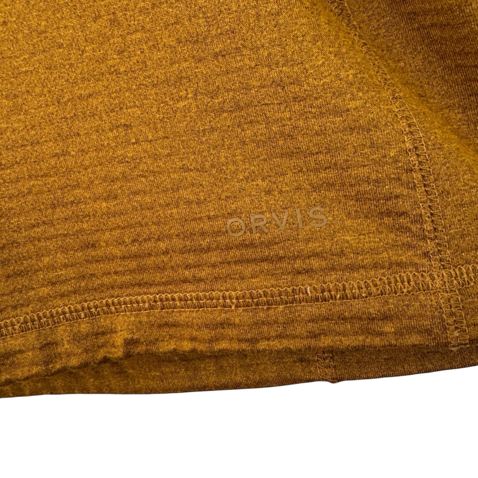 Orvis Large Base Layer Pullover Orange Partial Zi… - image 10